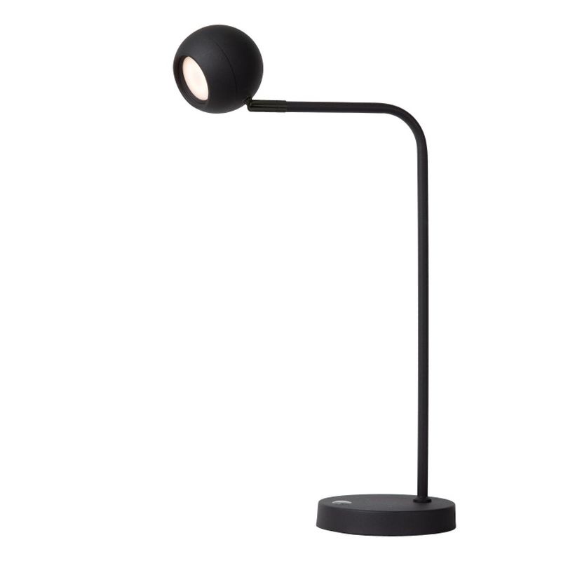 Lucide COMET - Dobíjacia stojaca lampa na čítanie - Batéria - LED Dim. - 1x3W 2700K - 3 StepDim - Čierny